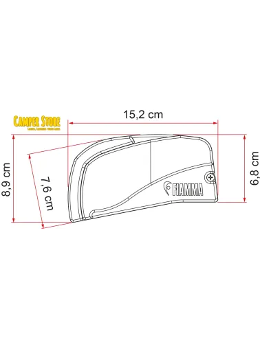 Toldo Fiamma F40 Van 270cm. Deep Black. NO SE ENVÍA, SOLO RECOGIDA