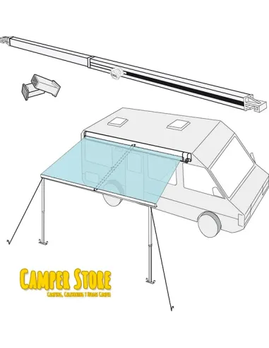 Rafter Fiamma, ideal para toldo F45 / F65 / F80