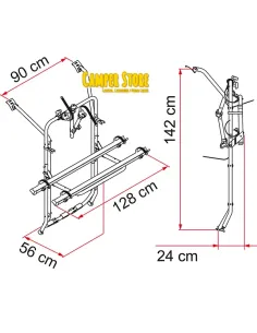Portabicis Fiamma Carry Bike T6 Portón 2