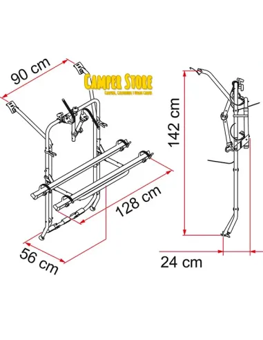 Portabicis Fiamma Carry Bike T6 Portón