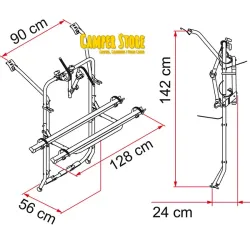 Portabicis Fiamma Carry Bike T6 Portón