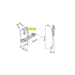 Portabicis Fiamma Carry Bike T5 - T6 Doble Puerta