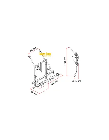 Portabicis Fiamma Carry Bike T4 Portón (max.4 bicis)