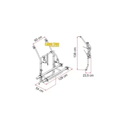 Portabicis Fiamma Carry Bike T4 Portón (max.4 bicis)
