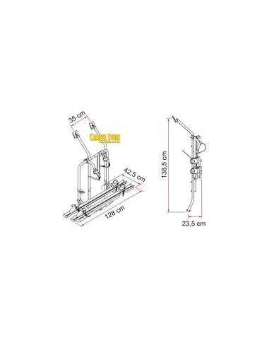 Portabicis Fiamma Carry Bike T4 Doble Puerta
