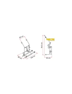 Portabicis Fiamma Carry Bike T3 Portón (max.3 bicis) 2