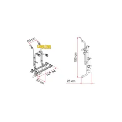 Portabicis Fiamma Carry Bike Ford Transit 2000 a 2013