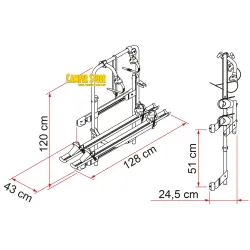 Portabicis Fiamma Carry Bike 200 DJ DUCATO -2006