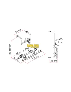 Portabicis Fiamma Carry Bike PRO Autocaravana 2