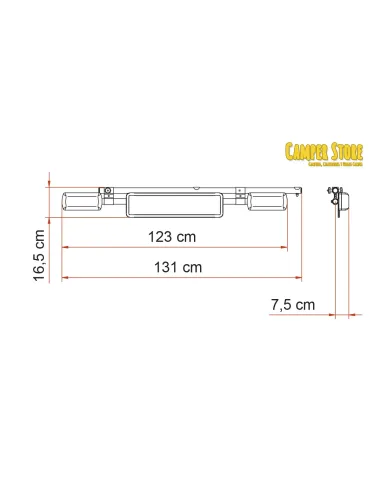 LICENCE PLATE CARRIER: Portamatrícula/luces Fiamma