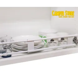 Barra doble extensible sujeta artículos, de 41 a 71 cm