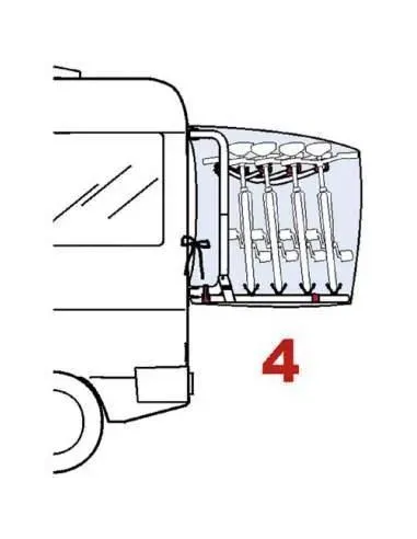 Funda Fiamma Bike Cover Premium S 4 Bicis