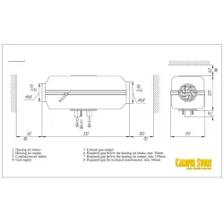 Calefacción Autoterm Air 2D 12V 2Kw con mando RULETA (PU-5)