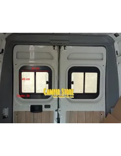 Cristal trasero con ventana corredera Ducato, Jumper, Boxer +2006. Izquierda 2