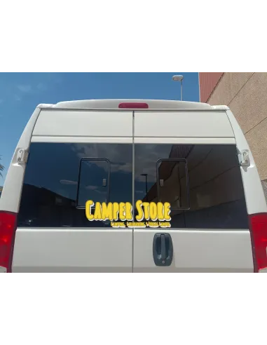 Cristal trasero con ventana corredera Ducato +2006, con bisagra 270º. Izquierda