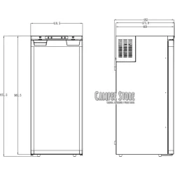 Nevera compresor Carbest LR90L (tipo puerta)