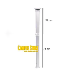 Pata articulada para mesa camper. 74 cm