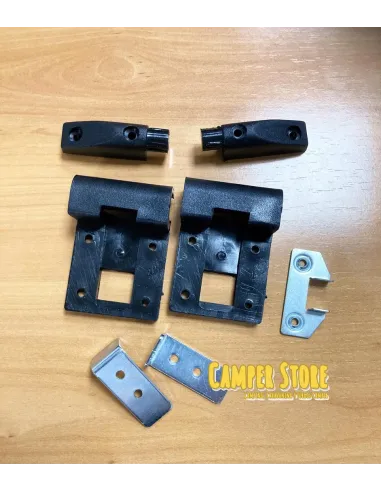 Barra para mesa extraible. Con apliques en negro