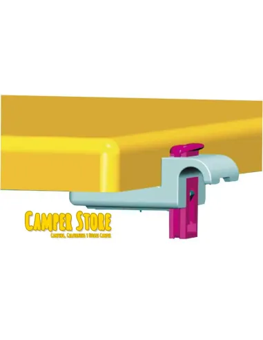 Soporte o barra para mesa extraible. 2 barras y bisagras