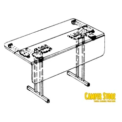 Prolongador de mesa, 250 mm