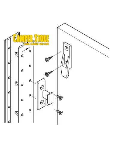 Anclaje Keku para unión de tableros
