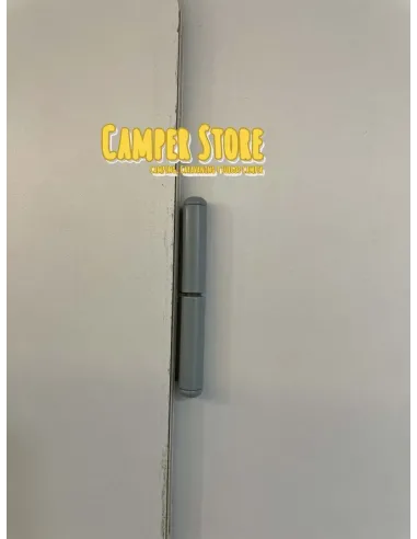 Bisagras puerta semiempotrada. Derecha. Gris claro