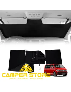 Oscurecedor magnético de cortina negro para cabina VW T5/T6