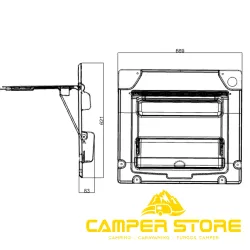 Mesa plegable para puerta trasera de Fiat Ducato