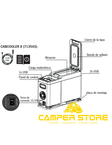 Nevera compresor portatil CabCooler 8