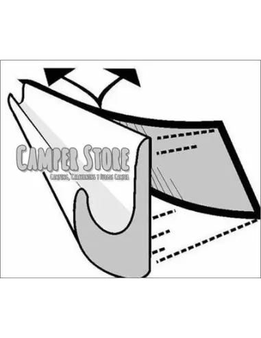 Vierteaguas Drip Stop Fiamma. Blanco. 1000mm