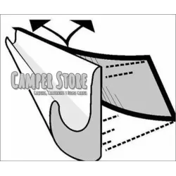 Vierteaguas Drip Stop Fiamma. Blanco. 1000mm