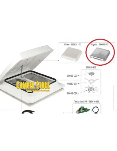Tapa claraboya Vent/Turbo Vent 40 Fiamma. Cristal