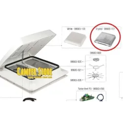 Tapa claraboya Vent/Turbo Vent 40 Fiamma. Cristal