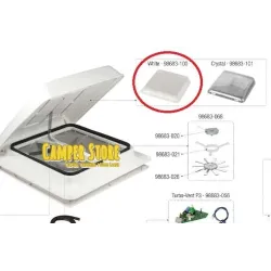 Tapa claraboya Vent/Turbo Vent 40 Fiamma. Blanca