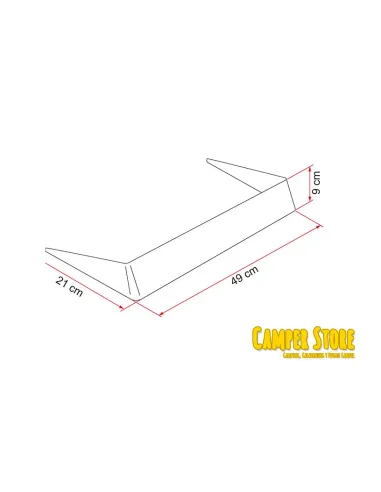 Spoiler 40 Fiamma, para claraboyas de 40x40cm