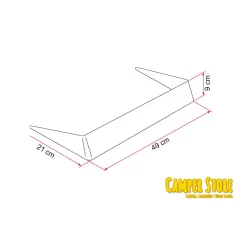 Spoiler 40 Fiamma, para claraboyas de 40x40cm