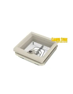 Claraboya Vent 28 F. Cristal. 28x28 cm 2