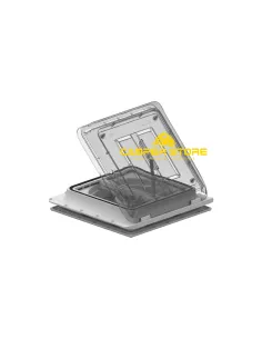 Claraboya Turbo Vent Premium con Ventilador y Termostato. Cristal. 40x40 cm