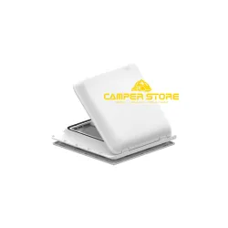 Claraboya Turbo Vent Premium con Ventilador y Termostato. Blanco. 40x40 cm
