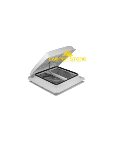 Claraboya Turbo Vent Premium con Ventilador y Termostato. Blanco. 40x40 cm