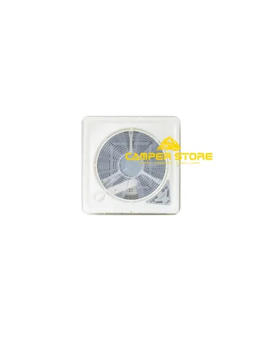 Claraboya Turbo Vent Premium con Ventilador y Termostato. Blanco. 40x40 cm