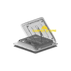 Claraboya Turbo Vent con Ventilador y Termostato. Cristal. 40x40 cm