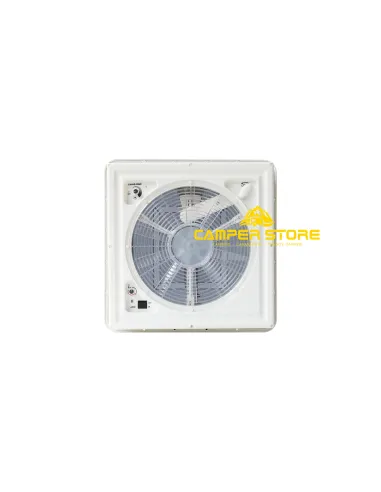 Claraboya Turbo Vent con Ventilador y Termostato. Cristal. 40x40 cm