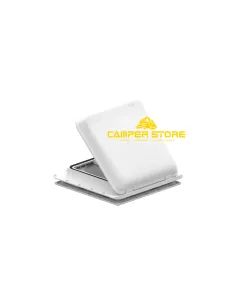 Claraboya Turbo Vent con Ventilador y Termostato. Blanco. 40x40 cm