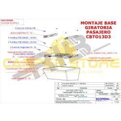 Base Giratoria Scopema para T5 / T6 - Copiloto