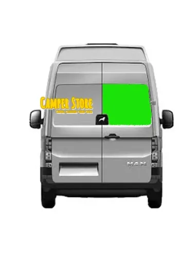 Cristal trasero corredera VW Crafter +2017. Derecha
