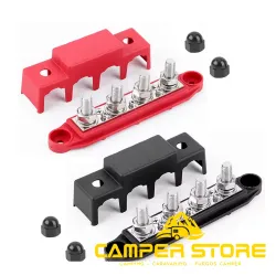 Busbar 250A 4P M8 Rojo + Negro.