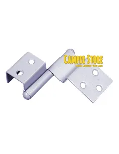 Bisagras puerta semiempotrada. Derecha. Gris claro