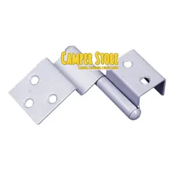 Bisagras puerta semiempotrada. Izquierda. Gris claro
