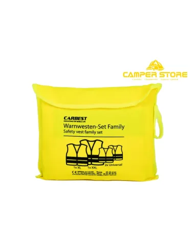 Chalecos reflectantes. Pack familiar (4 piezas)